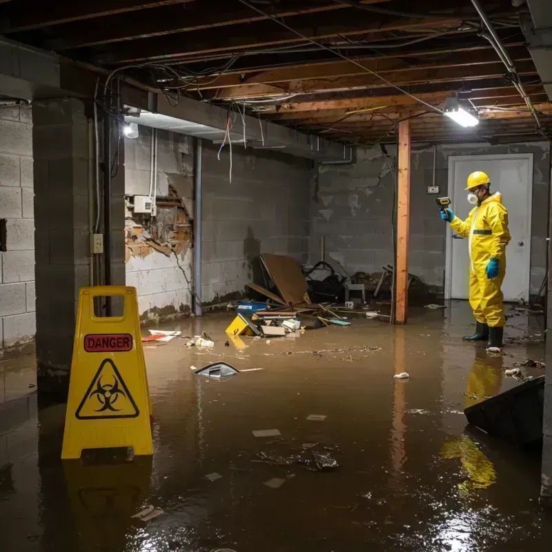 Flooded Basement Electrical Hazard in Bernardston, MA Property